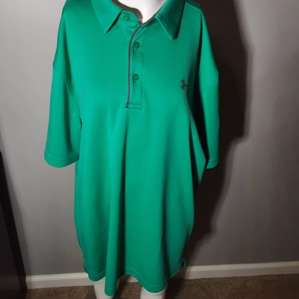 Under Armour Green Heatgear Polo Shirt